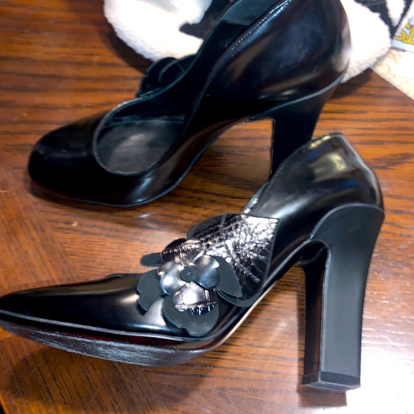 Fabrizio Viti black heels size 38 1/2 made in Italy - Picture 5 of 9